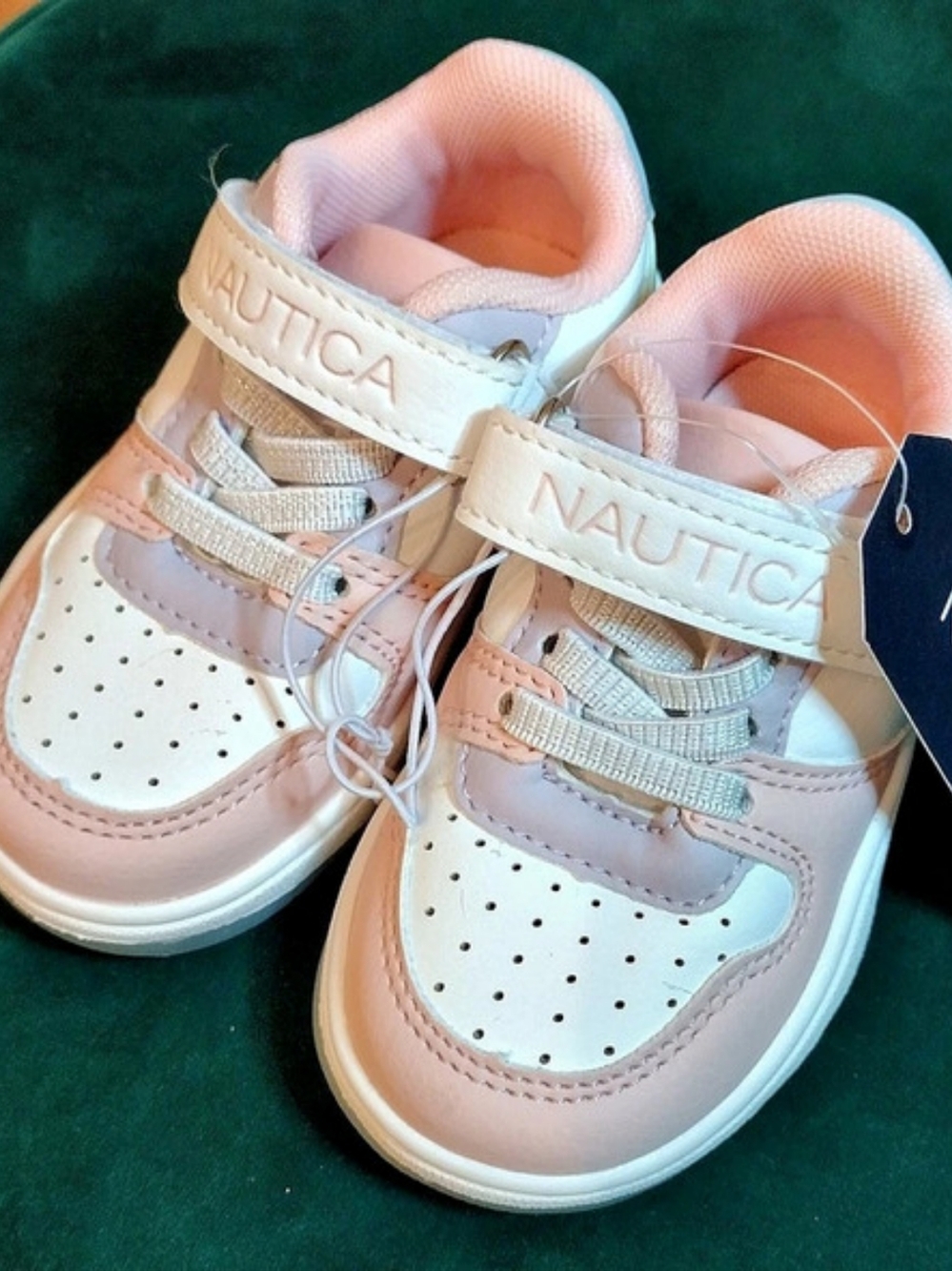 Nautica Selir Kids Toddler Sneakers Pink & White Size 5